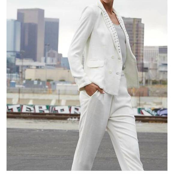 NEW AS BY DF la belle blazer in white - Picture 1 of 3